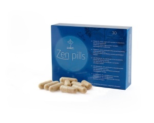 500 Cosmetics, Zen Pills, L-Tryptophan, Magnesium Stearate, Hops, Passiflora, L-Theanine, Vitamin B6 & Vitamin B1, Control Anxiety & Stress, Capsules, 30 capsules