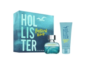 Festival Vibes Set Hollister: Festival Vibes, Shower Gel & Shampoo 2-In-1, 100 ml + Festival Vibes, Apă de toaletă, For Men, 50 ml
