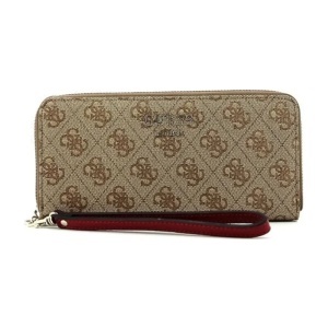 Guess, Amara, Textile Wallet, 4G Logo, SWSG6995460, Black, For Women