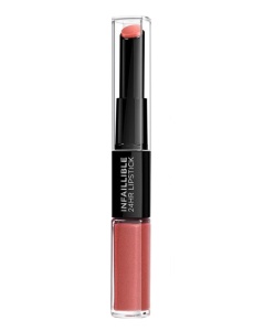 L'Oreal Paris, Infaillible 24H , Ruj cremă & Luciu de buze, 404, Corail Constant, 5.6 ml