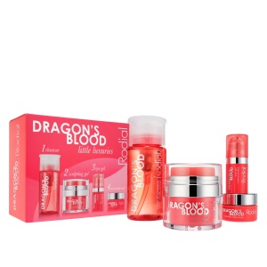 Little Luxuries Kit Set Rodial: Dragon's Blood, Purifying, Micellar Water, For All Skin Types, 100 ml + Dragon's Blood, Sculpting, Gel, For Face, 9 ml + Dragon's Blood, Refreshes & Hydrates, Eye Gel, 5 ml + Dragon's Blood, Hyaluron, Hydrating, Cream, For