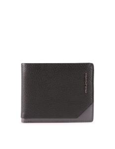 Piquadro, Tallin, Leather Wallet, 42023100, Black, For Men