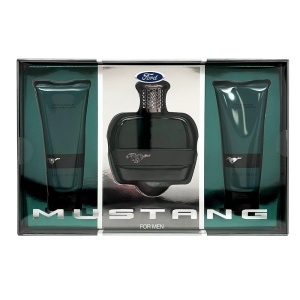 Set Ford: Mustang Green, Apă de toaletă, For Men, 100 ml + Mustang Green, Hydrating, After-Shave Balm, 100 ml + Mustang Green, Hydrating, Shower Gel, All Skin Types, 100 ml