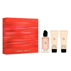 Set Giorgio Armani: Si, Apă de parfum, For Women, 100 ml + Si, Body Lotion, Body, 75 ml + Si, Hydrating, Shower Gel, All Skin Types, 75 ml