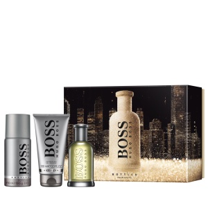 Set Hugo Boss: Boss Bottled, Apă de toaletă, For Men, 100 ml + Boss Bottled, Deodorant Spray, For Men, 150 ml + Boss Bottled, Cleansing, Shower Gel, For All Skin Types, 100 ml