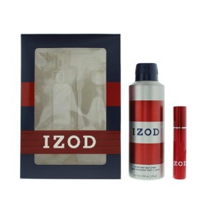 Set Izod: Red, Scented Spray, For Men, 200 ml + Red, Apă de toaletă, For Men, 15 ml