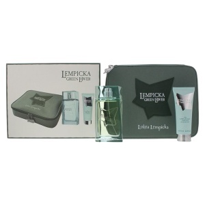 Set Lolita Lempicka: Green Lover, Apă de toaletă, For Men, 100 ml + Green Lover, Moisturizing & Hydrating, After-Shave Gel, 75 ml