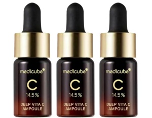 Set, Medicube, Deep Vita C, Brightening, Tonic Lotion, For Face & Neck, 3 pcs, 30 g