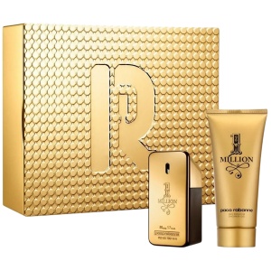 Set Paco Rabanne: 1 Million, Apă de parfum, For Men, 50 ml + 1 Million, Shower Gel, For All Skin Types, 100 ml