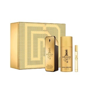 Set Paco Rabanne: 1 Million, Apă de toaletă, For Men, 100 ml + 1 Million, Apă de toaletă, For Men, 10 ml + 1 Million, Shower Gel, For All Skin Types, 100 ml