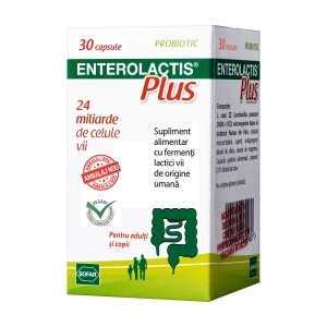 Sofar, Enterolactis Plus, Lactobacillus Paracasei, Supports The Intestinal Flora, Capsules, 30 capsules