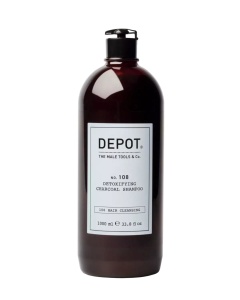Depot, 100 Hair Cleansing No. 108, Charcoal, Șampon, Detoxifying, 1000 ml