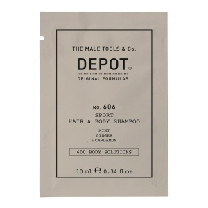 Depot, 600 Body Solutions No. 606, Shower Gel & Shampoo 2-In-1, Botanical Complex, 10 ml
