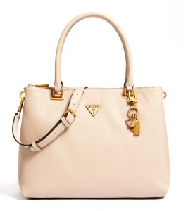 Guess, Destiny, Polyurethane, Textile Handbag, Society Caryall, Mushroom, HWVB78 78100