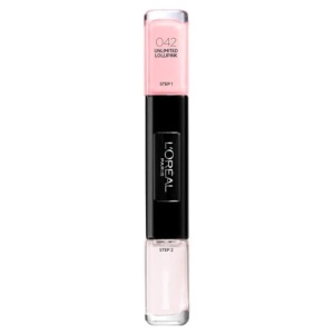 L'Oreal Paris, Infallible, Ojă 2-In-1, 042, Unlimited Lollpink, 2 x, 5 ml