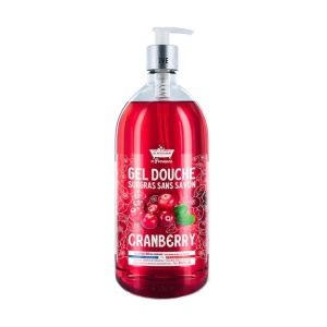 Les Petites Bains de Provence, Cranberry, Shower Gel, For Sensitive Skin, 1000 ml