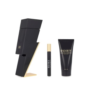 Set Carolina Herrera: Bad Boy, Apă de toaletă, For Men, 100 ml + Bad Boy, Apă de toaletă, For Men, 10 ml + Bad Boy, Shower Gel, For All Skin Types, 100 ml