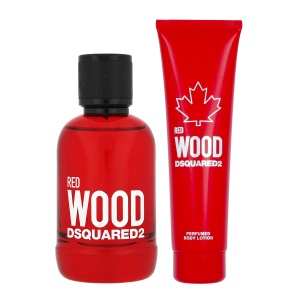 Set Dsquared 2: Red Wood, Apă de toaletă, For Women, 100 ml + Red Wood, Body Lotion, 150 ml