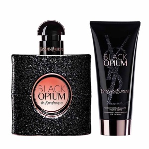 Set Yves Saint Laurent: Black Opium, Hydrating, Body Lotion, 50 ml + Black Opium, Apă de parfum, For Women, 50 ml