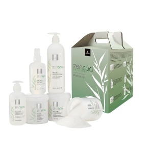 Starter Kit Set Jessica: ZenSpa Revive, Volcanic Pumice, Exfoliating, Foot Scrub, 435 g + ZenSpa Restore, Aloe Vera, Cuticle Remover Gel, 251 ml + ZenSpa Intense, Vitamin E, Moisturizing, Foot Cream, 425 g + ZenSpa Awaken, Soothing, Foot Bath Salt, 453 g