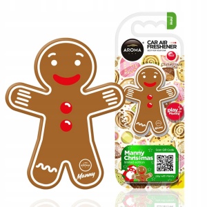 Aroma Car, Manny Christmas, Gingerbread, Car Air Freshener