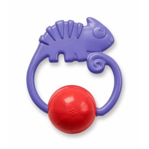 Fisher Price, Chameleon, Rattles With Teething Toy 2-In-1 , Unisex, 3+ months