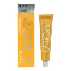 Intercosmo, Voila 3C Intense, Permanent Vopsea de păr, SL 12.OS Neutral Superblonde, 60 ml