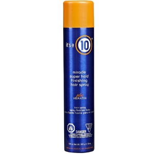 It's a 10, Miracle Super Hold Finishing Spray Plus Keratin, Spray de păr, Style, Extra Strong Hold, 334 ml