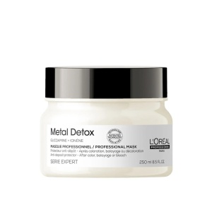 L'Oreal Professionnel, Serie Expert Metal Detox, Glicoamine + Ionene, Hair Treatment Cream Mask, Anti-Deposit Protector, 250 ml