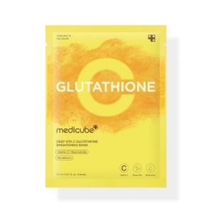 Medicube, Deep Vita C Glutathione Brightening Mask, Brightening and Radiance, Sheet Mask, For Face, 27 ml