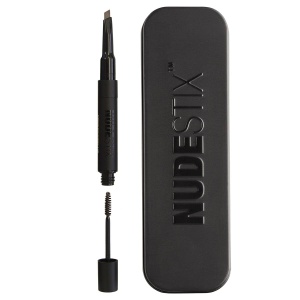 Nudestix, Brow Stylus, Waterproof, Double-Ended, Eyebrow Cream Pencil & Gel 2-In-1, Ash Brown, 0.2 g