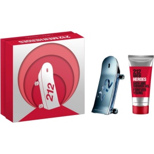 Set Carolina Herrera: 212 Heroes, Apă de toaletă, For Men, 90 ml + 212 Heroes, Shower Gel, For All Skin Types, 100 ml