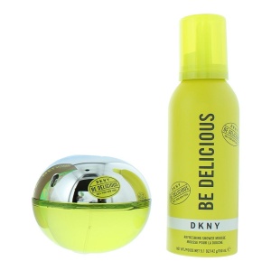 Set Dkny: Be Delicious, Apă de parfum, For Women, 100 ml + Be Delicious, Cleansing, Shower Mousse, 150 ml