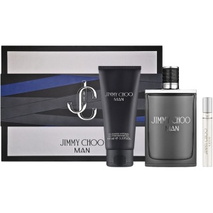 Set Jimmy Choo: Man, Apă de toaletă, For Men, 100 ml + Man, Apă de toaletă, For Men, 10 ml + Man, Shower Gel, Body, All Skin Types, 100 ml
