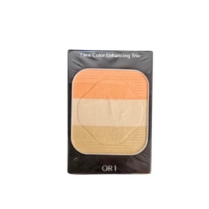 Shiseido, Face Color Enhancing Trio, Non-Comedogenic, Blushing/Sculpting & Harmonizing, Face Palette, Or1, Peach, 3 Shades, 7 g *Tester