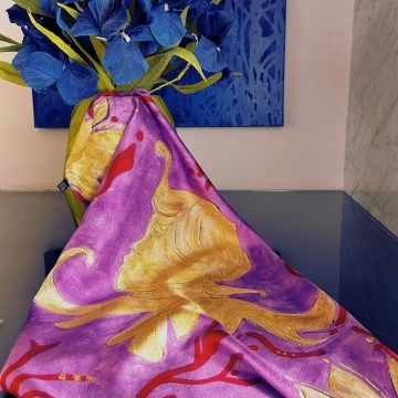 Silk twill scarf SERAPHINE  - Img 4