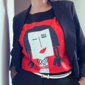 Tricou negru MADAME ENCO