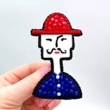 Brosa handmade Mr. Ghibli