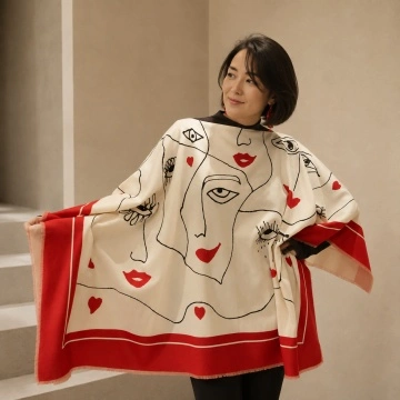 Wool cape MUSES