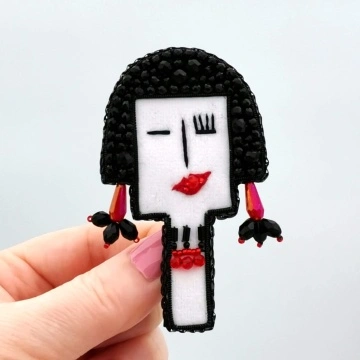 Handmade brooch MADAME ENCO - Img 2