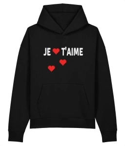 JE T'AIME mikina z organické bavlny