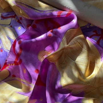 Silk twill scarf SERAPHINE  - Img 2