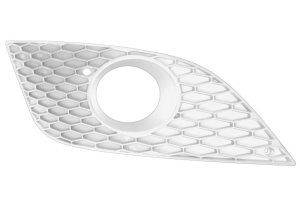 Acoperire bara Dreapta Fata SEAT LEON 2009-2012 - (cu locas proiector, plastic, negru) - Original OE - Img 1