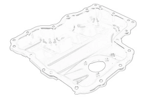 Baie ulei AUDI A1; SEAT IBIZA IV, IBIZA IV SC, IBIZA IV ST 2014-2022 - (cu gauri pentru senzor de nivel de ulei) - Original OE