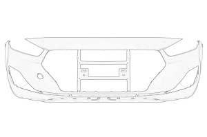 Bara HYUNDAI I30 dupa 2018 - (Fata, fara acoperire de baza, grund) - Original OE
