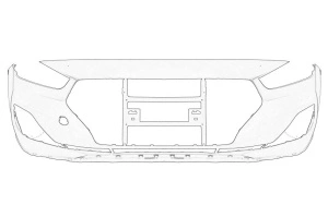 Bara HYUNDAI I30 dupa 2018 - (Fata, fara acoperire de baza, grund) - Original OE