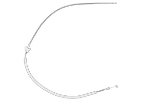 Cablu deschidere capota VW CADDY, TOURAN 2004-2011 - (partea cabina) - Original OE