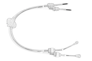 Cablu shimbator viteze Stanga/Dreapta VW CRAFTER 30-35, CRAFTER 30-50 2006-2013 - (1066mm) - Original OE
