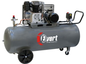 Compresor cu piston EVERT, 3 kW 400V 10 bar, eficienta: 539l/min., rezervor: 200L, numar cilindri: 2buc