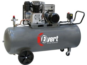 Compresor cu piston EVERT, 3 kW 400V 10 bar, eficienta: 539l/min., rezervor: 200L, numar cilindri: 2buc